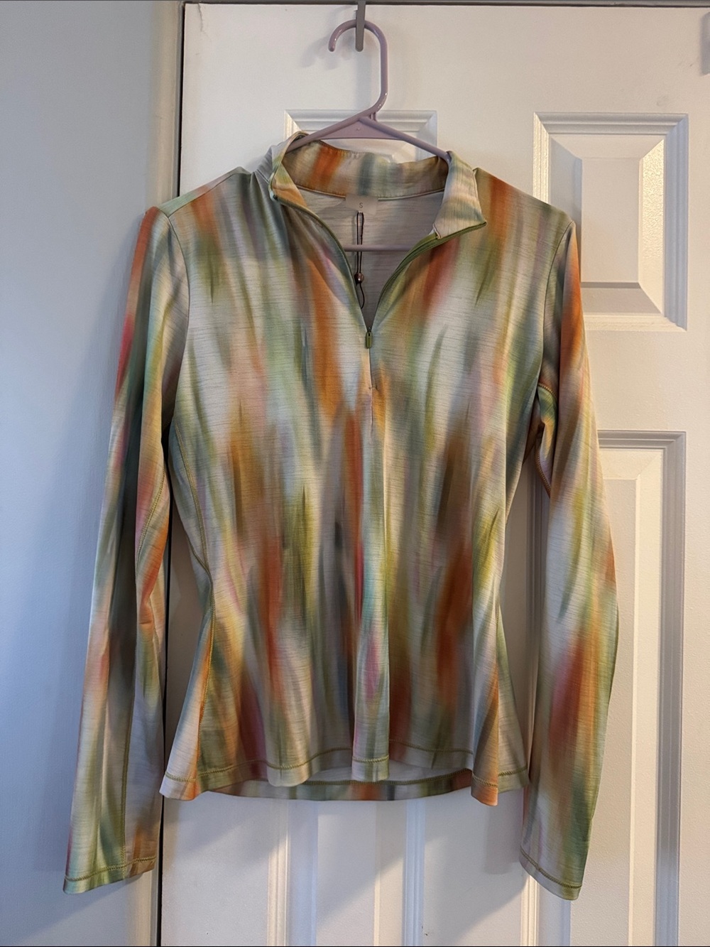 CALIA Long Sleeve Half-Zip Top multicolor